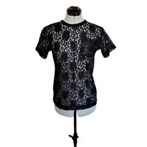 RARE FIND! Slow & Steady Wins The Race "White T-Shirt | Black Lace" Shirt, Sz. S